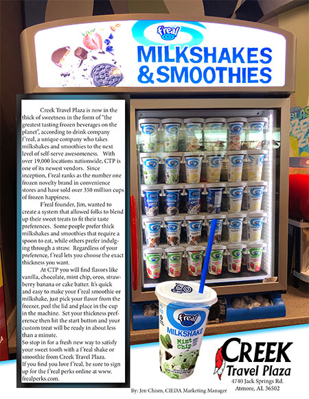 Small picture of an article titled: f'real Milkshakes & Smoothies