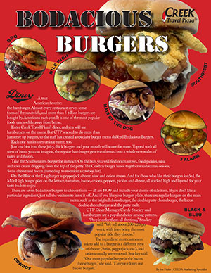 Small picture of an article titled: Bodacious Burgers